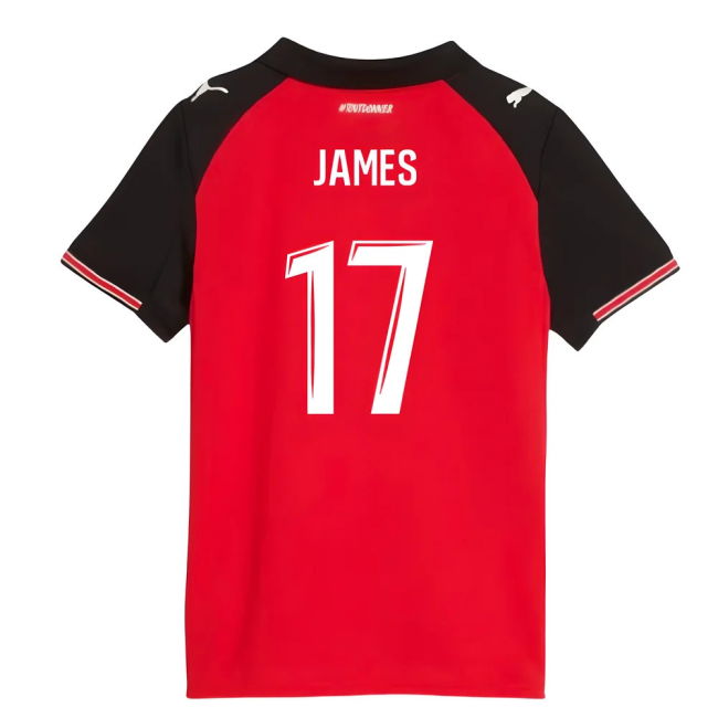 2025-2026 Stade Rennais Home Shirt (Kids) (James 17)