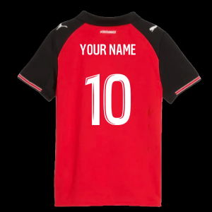 2025-2026 Stade Rennais Home Shirt (Kids) (Your Name)