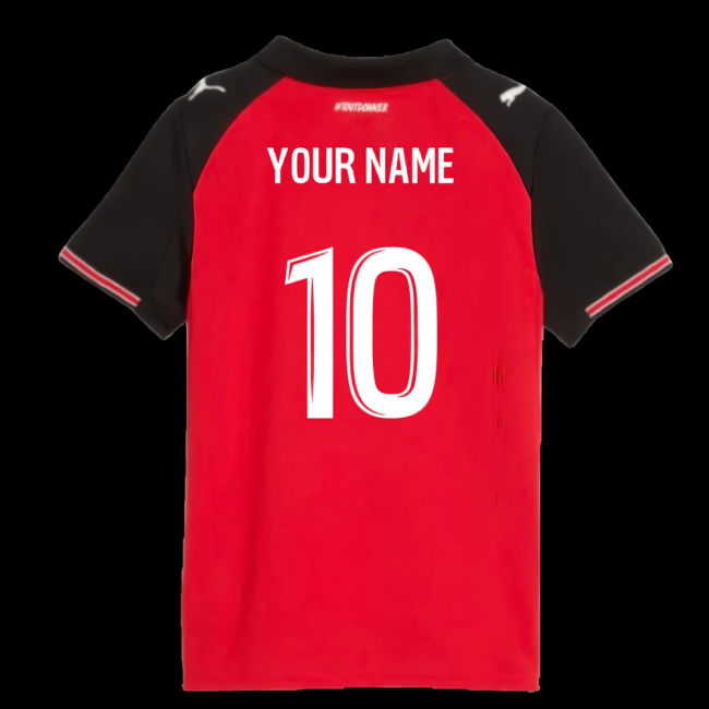 2025-2026 Stade Rennais Home Shirt (Kids) (Your Name)