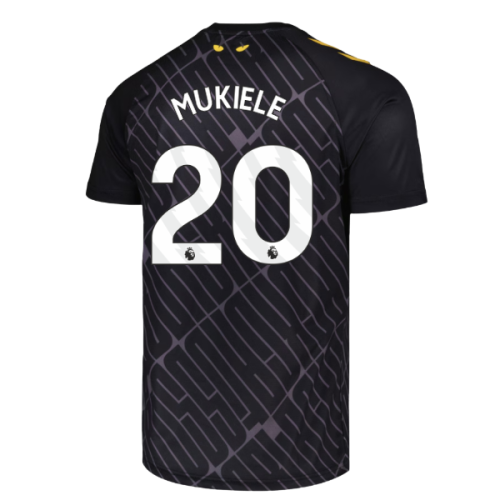 2025-2026 Sunderland Third Pre Match Shirt (Black) (Mukiele 20)