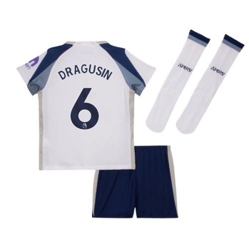 2025-2026 Tottenham Home Little Kids Mini Kit (Dragusin 6)
