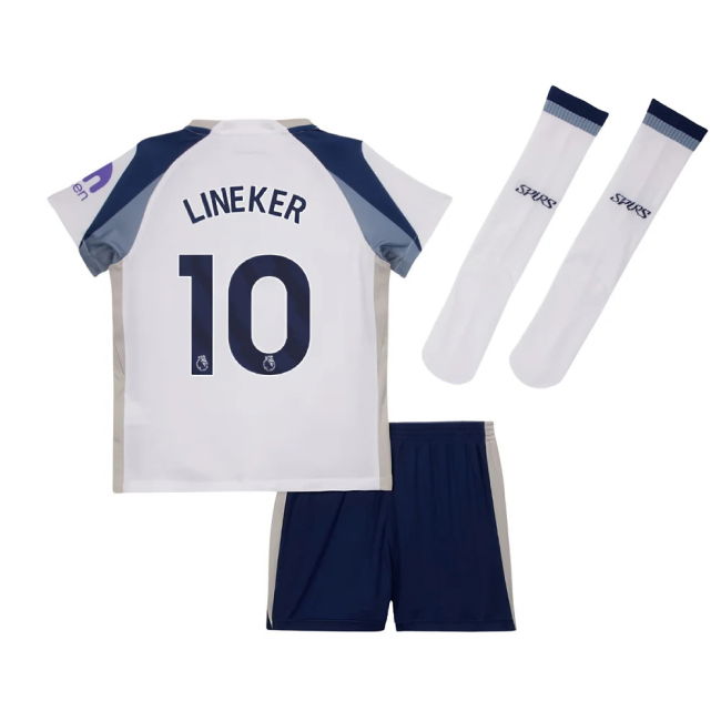 2025-2026 Tottenham Home Little Kids Mini Kit (Lineker 10)