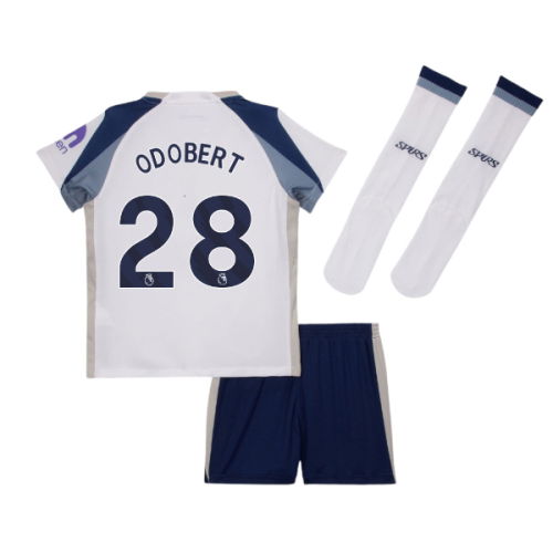 2025-2026 Tottenham Home Little Kids Mini Kit (Odobert 28)