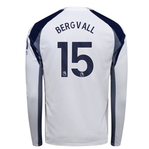 2025-2026 Tottenham Long Sleeve Home Shirt (Bergvall 15)