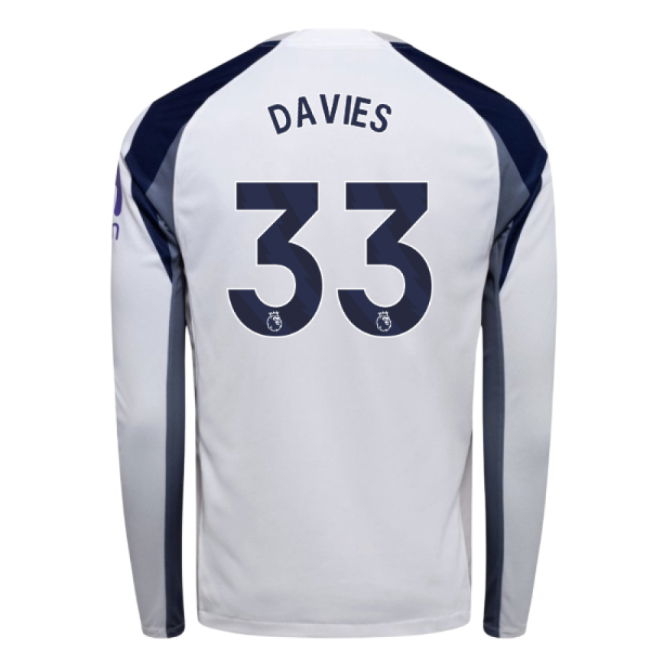 2025-2026 Tottenham Long Sleeve Home Shirt (Davies 33)