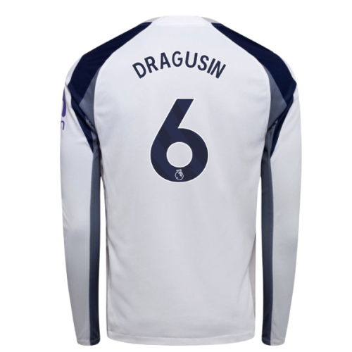2025-2026 Tottenham Long Sleeve Home Shirt (Dragusin 6)