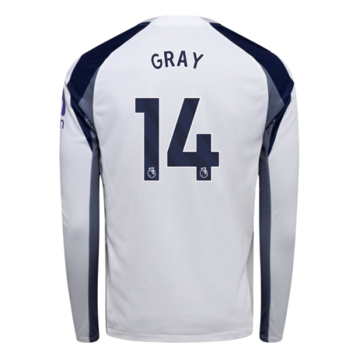2025-2026 Tottenham Long Sleeve Home Shirt (Gray 14) 2025-2026 Tottenham Long Sleeve Home Shirt (Gray 14)