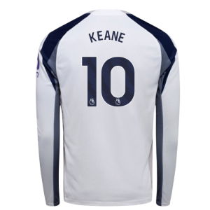2025-2026 Tottenham Long Sleeve Home Shirt (Keane 10)