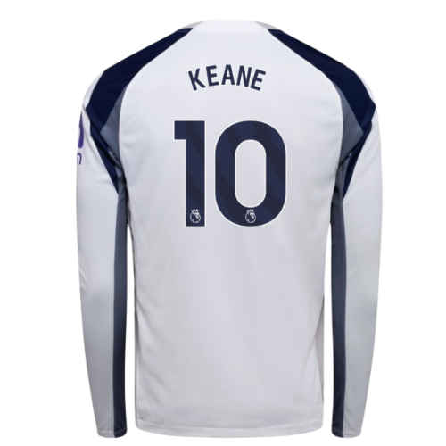 2025-2026 Tottenham Long Sleeve Home Shirt (Keane 10)