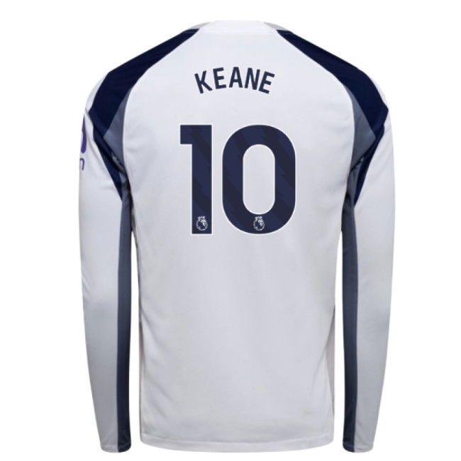 2025-2026 Tottenham Long Sleeve Home Shirt (Keane 10)