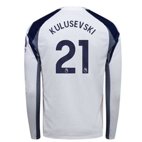 2025-2026 Tottenham Long Sleeve Home Shirt (Kulusevski 21)