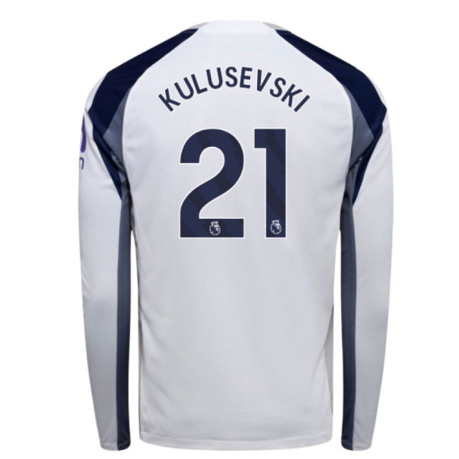 2025-2026 Tottenham Long Sleeve Home Shirt (Kulusevski 21)