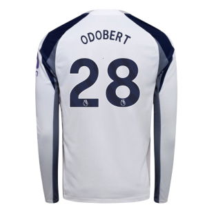 2025-2026 Tottenham Long Sleeve Home Shirt (Odobert 28)