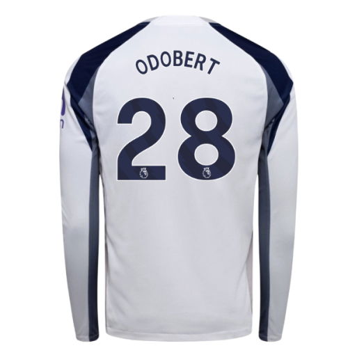2025-2026 Tottenham Long Sleeve Home Shirt (Odobert 28) 2025-2026 Tottenham Long Sleeve Home Shirt (Odobert 28)