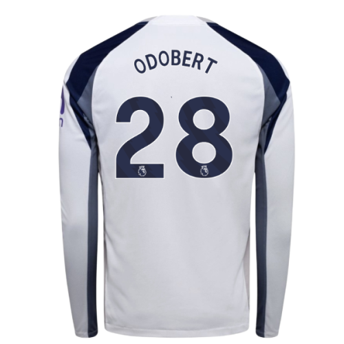 2025-2026 Tottenham Long Sleeve Home Shirt (Odobert 28)