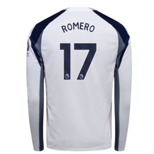 2025-2026 Tottenham Long Sleeve Home Shirt (Romero 17)