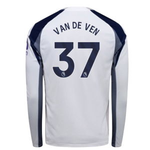 2025-2026 Tottenham Long Sleeve Home Shirt (Van De Ven 37)