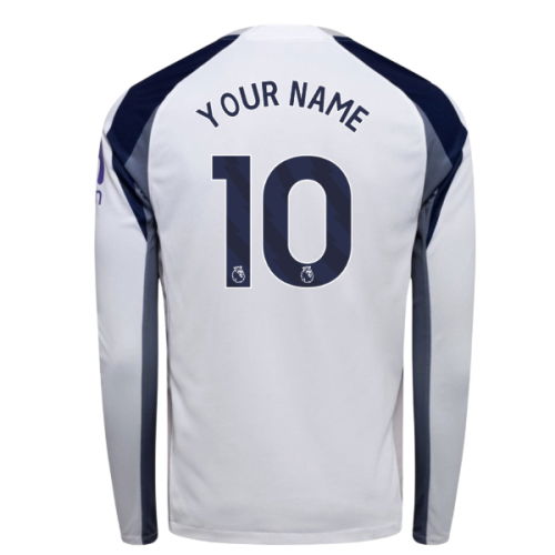 2025-2026 Tottenham Long Sleeve Home Shirt (Your Name)