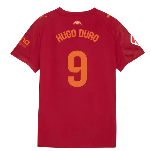 2025-2026 Valencia Away Shirt (Hugo Duro 9)