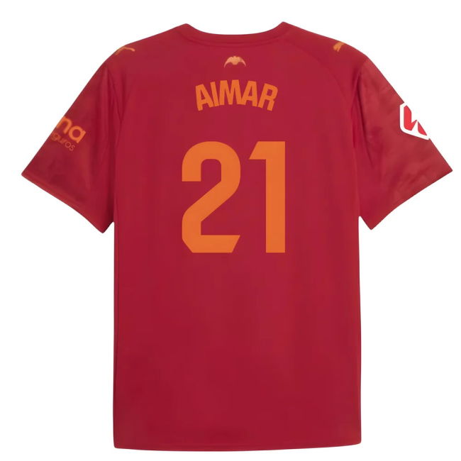 2025-2026 Valencia Away Shirt (Kids) (Aimar 21)