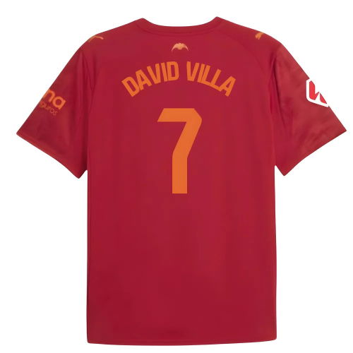 2025-2026 Valencia Away Shirt (Kids) (David Villa 7)