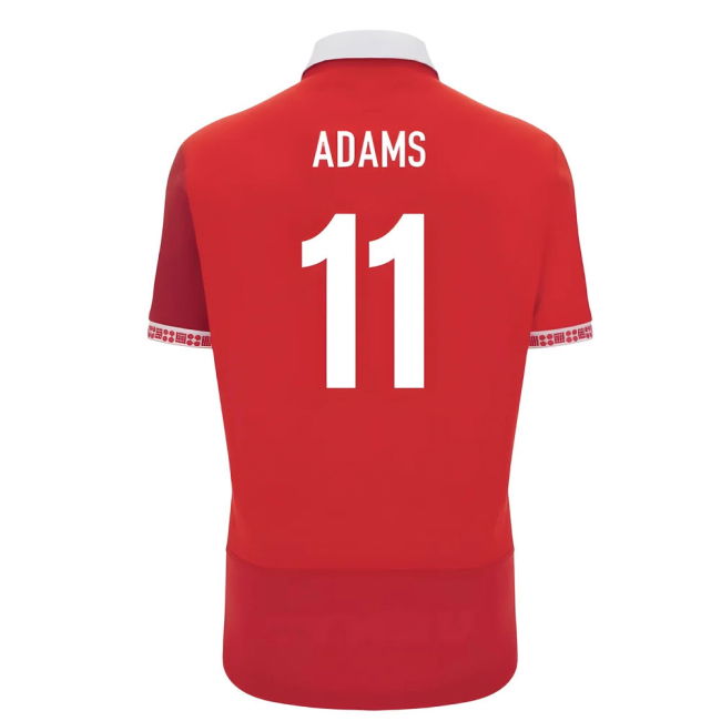 2025-2026 Wales WRU Home Cotton Rugby Shirt (Adams 11)