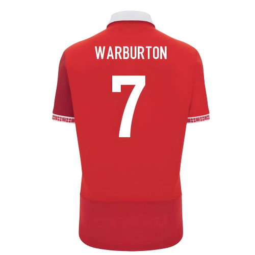 2025-2026 Wales WRU Home Cotton Rugby Shirt (Warburton 7)