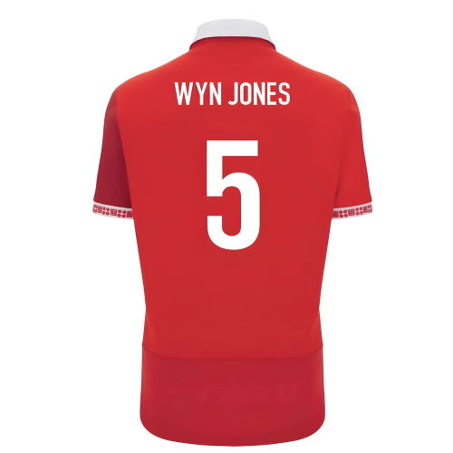2025-2026 Wales WRU Home Cotton Rugby Shirt (Wyn Jones 5)