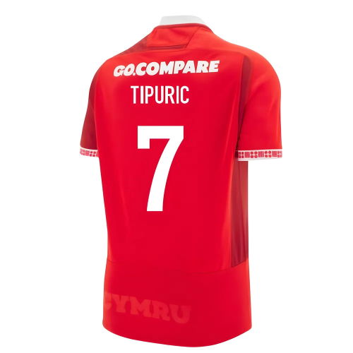 2025-2026 Wales WRU Home Replica Rugby Shirt (Tipuric 7)