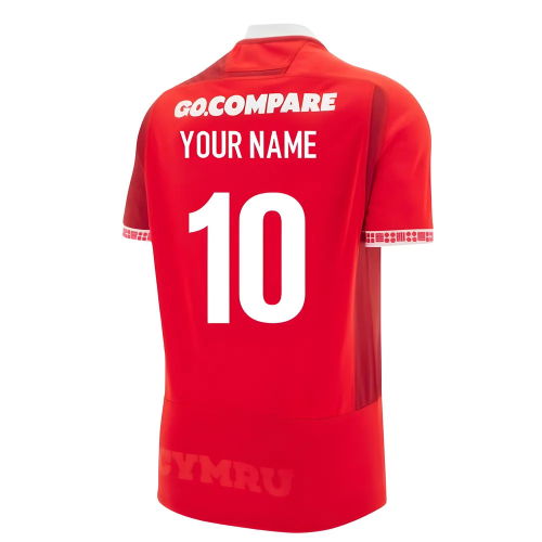 2025-2026 Wales WRU Home Rugby Shirt (Kids) (Your Name)