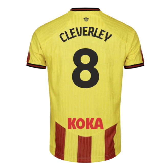 2025-2026 Watford Home Shirt (Cleverley 8)