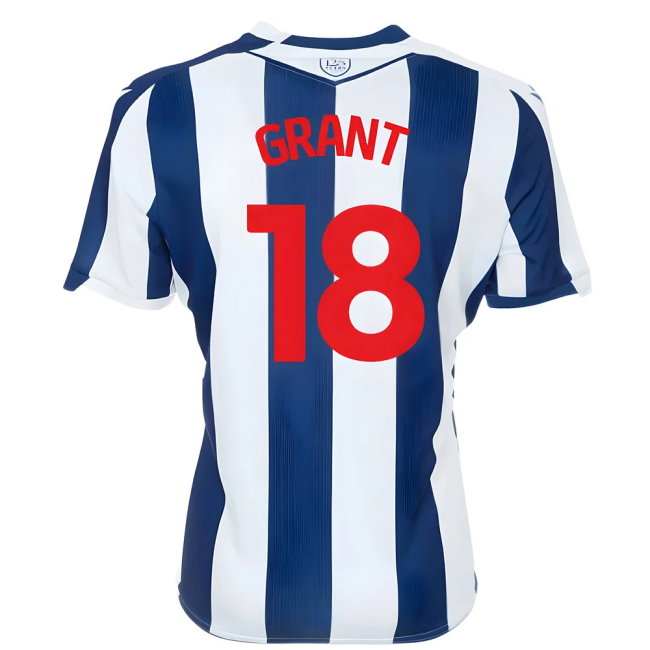 2025-2026 West Brom WBA Home Shirt (Grant 18)