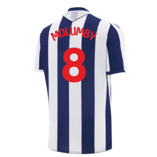 2025-2026 West Bromwich Albion WBA Home Shirt (Molumby 8)  2025-2026 West Bromwich Albion WBA Home Shirt (Molumby 8)