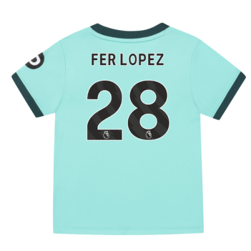 2025-2026 Wolves Away Infant Kit (Fer Lopez 28)