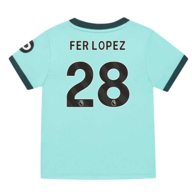 2025-2026 Wolves Away Infant Kit (Fer Lopez 28)