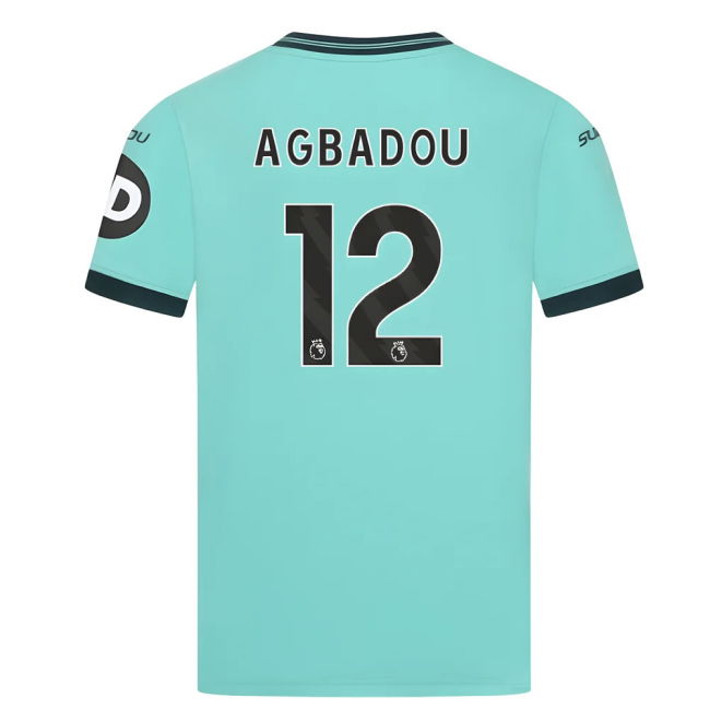 2025-2026 Wolves Away Shirt (Kids) (Agbadou 12)