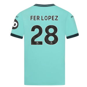 2025-2026 Wolves Away Shirt (Kids) (Fer Lopez 28)