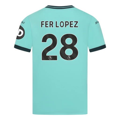 2025-2026 Wolves Away Shirt (Kids) (Fer Lopez 28)