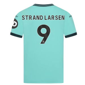 2025-2026 Wolves Away Shirt (Kids) (Strand Larsen 9)