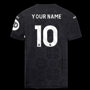 2025-2026 Wolves Goalkeeper Home Shirt (Black) - Kids