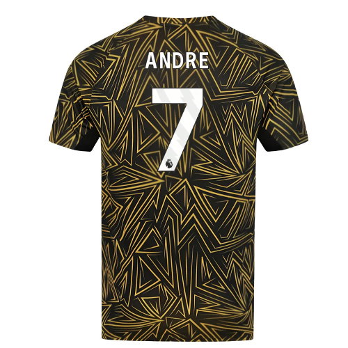 2025-2026 Wolves Home Pre-Match Shirt (Black) (Andre 7)