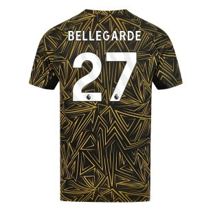 2025-2026 Wolves Home Pre-Match Shirt (Black) (Bellegarde 27)