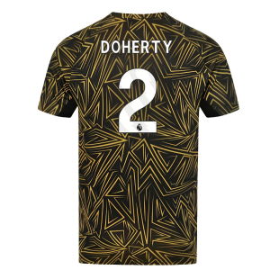 2025-2026 Wolves Home Pre-Match Shirt (Black) (Doherty 2)