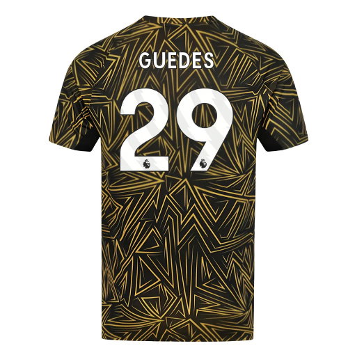 2025-2026 Wolves Home Pre-Match Shirt (Black) (Guedes 29)