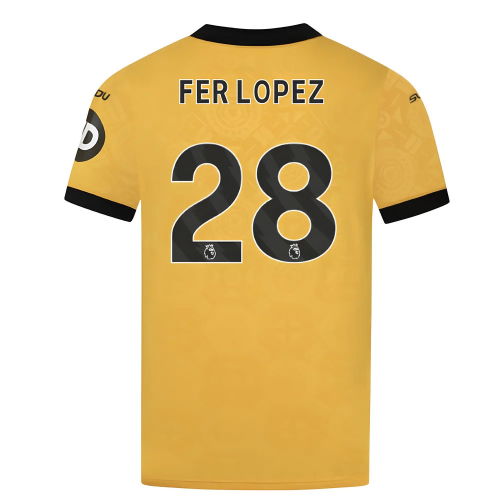 2025-2026 Wolves Home Shirt (Fer Lopez 28)