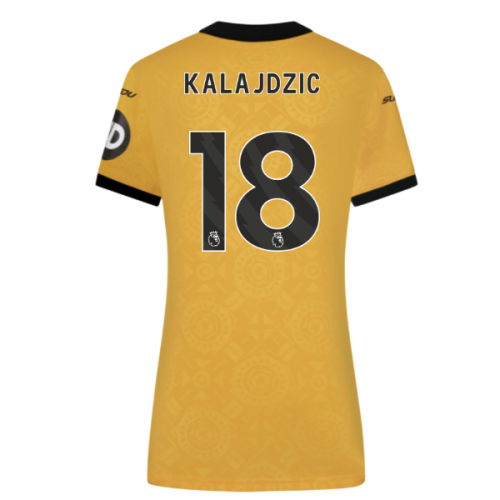 2025-2026 Wolves Home Shirt (Womens) (Kalajdzic 18)