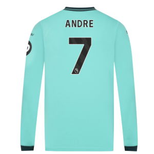 2025-2026 Wolves Long Sleeve Away Shirt (Andre 7)