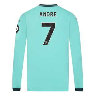 2025-2026 Wolves Long Sleeve Away Shirt (Andre 7)