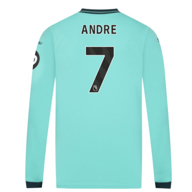 2025-2026 Wolves Long Sleeve Away Shirt (Andre 7)
