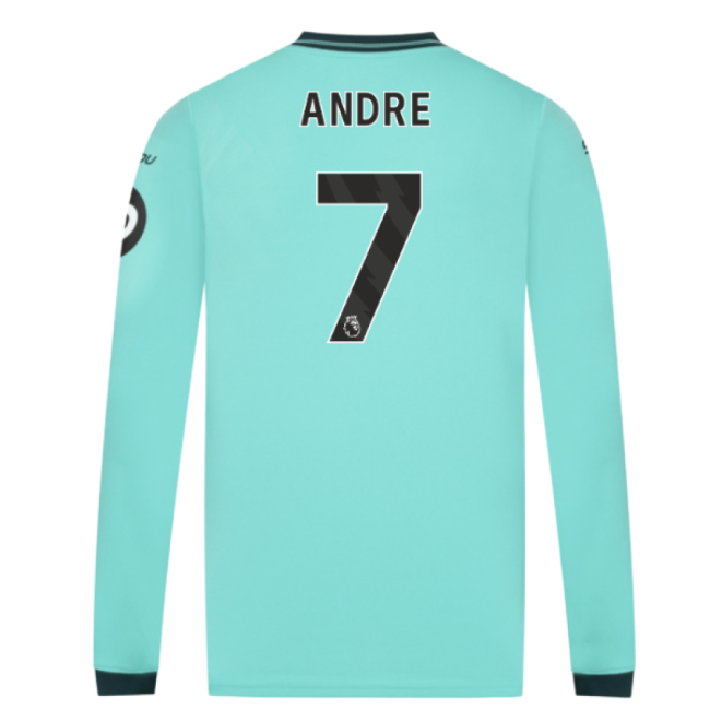 2025-2026 Wolves Long Sleeve Away Shirt (Andre 7)